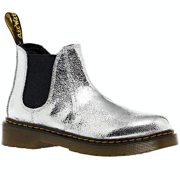 Junior 2976 Leather Chelsea Boots Silver