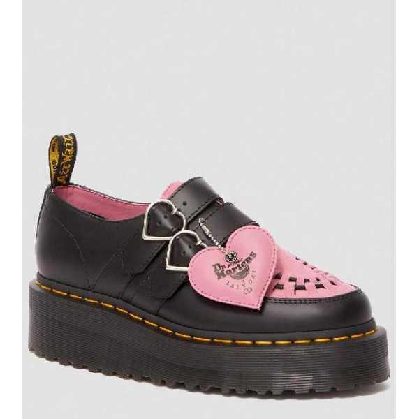 LAZY OAF BUCKLE CREEPER Black and Pink
